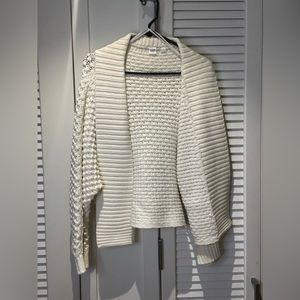 Gap cable-knit open cardigan
